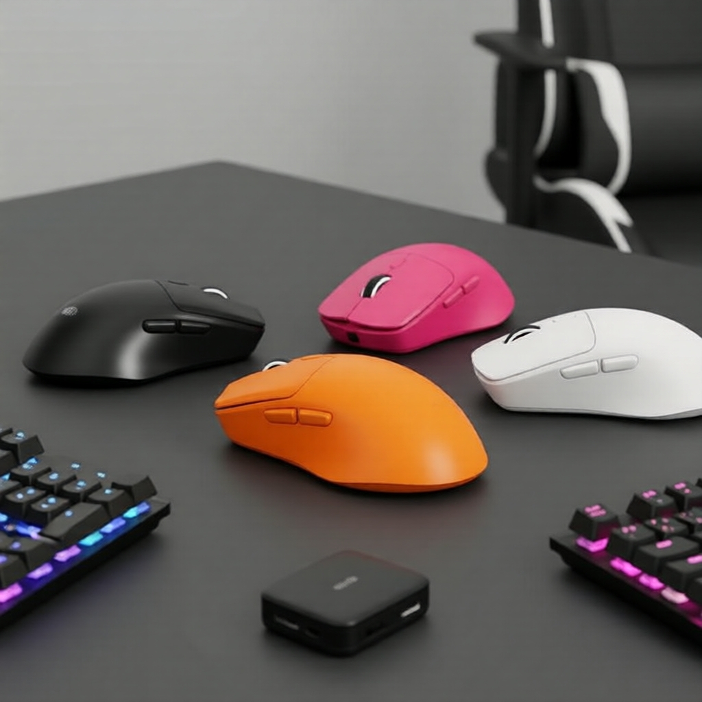 M348 Wireless Gaming Mouse 3-Mode, Rechargeable 6400DPI, 6 Programmable ...