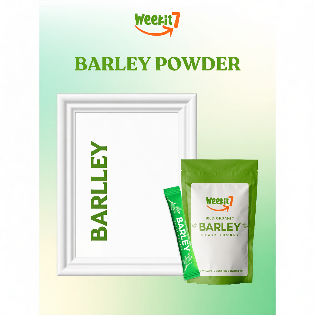 Weekit7 Barley Grass Powder Original Natural Organic Herbal Nation ...