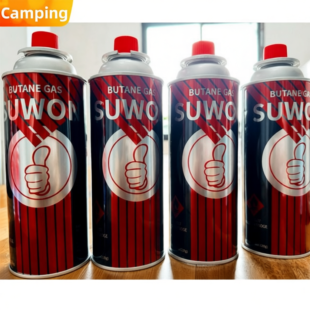 Suwon 4pcs x 220g Butane Gas Canisters for Portable Gas Stove (Pack of ...
