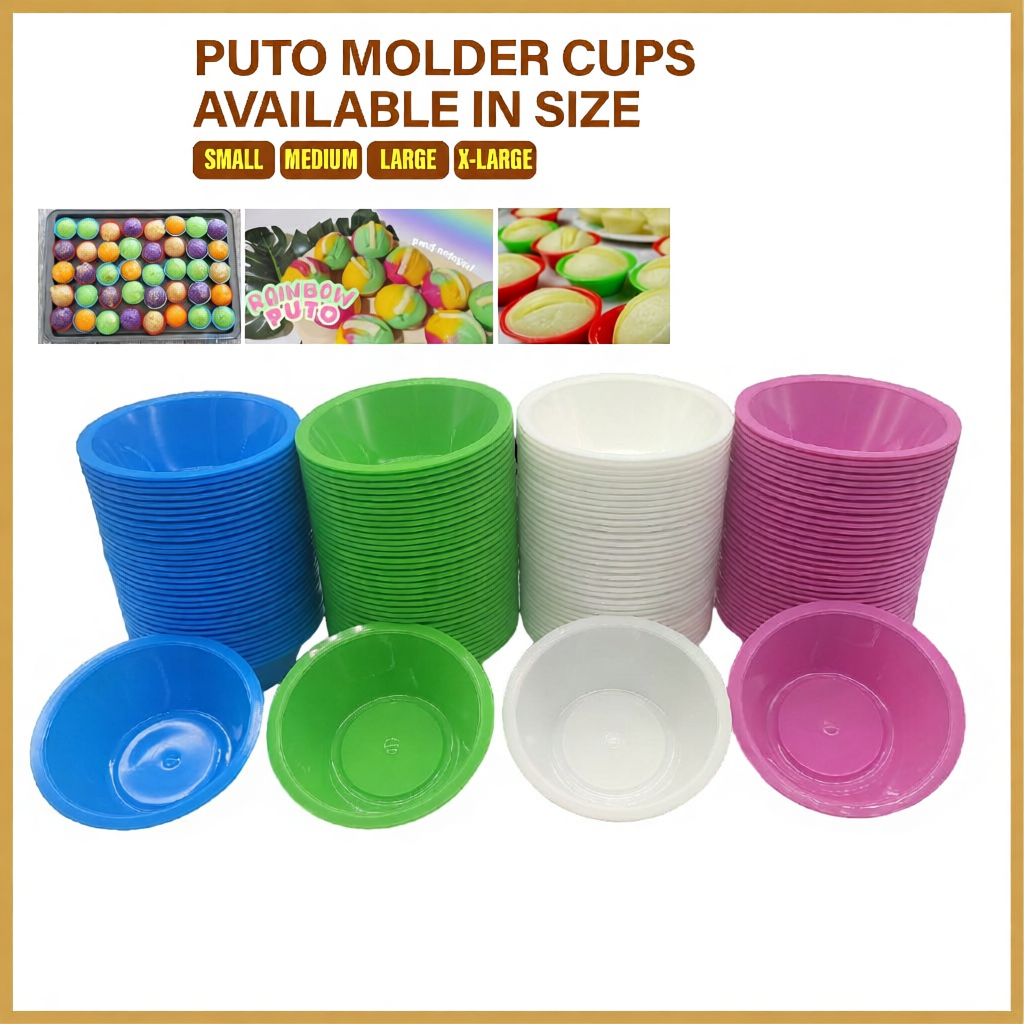 24/50PCS Puto Molder Cups – S/M/L/XL Sizes, High Quality Baking Tools ...