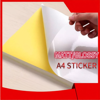 A4 Printable Sticker Paper Glossy or Matte for Inkjet– 20,50,100Pcs