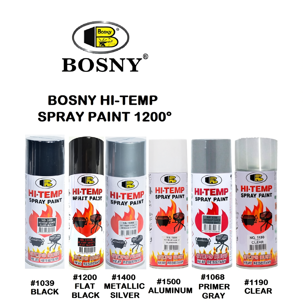 BOSNY HI TEMP Spray Paint 1200°F | Shopee Philippines