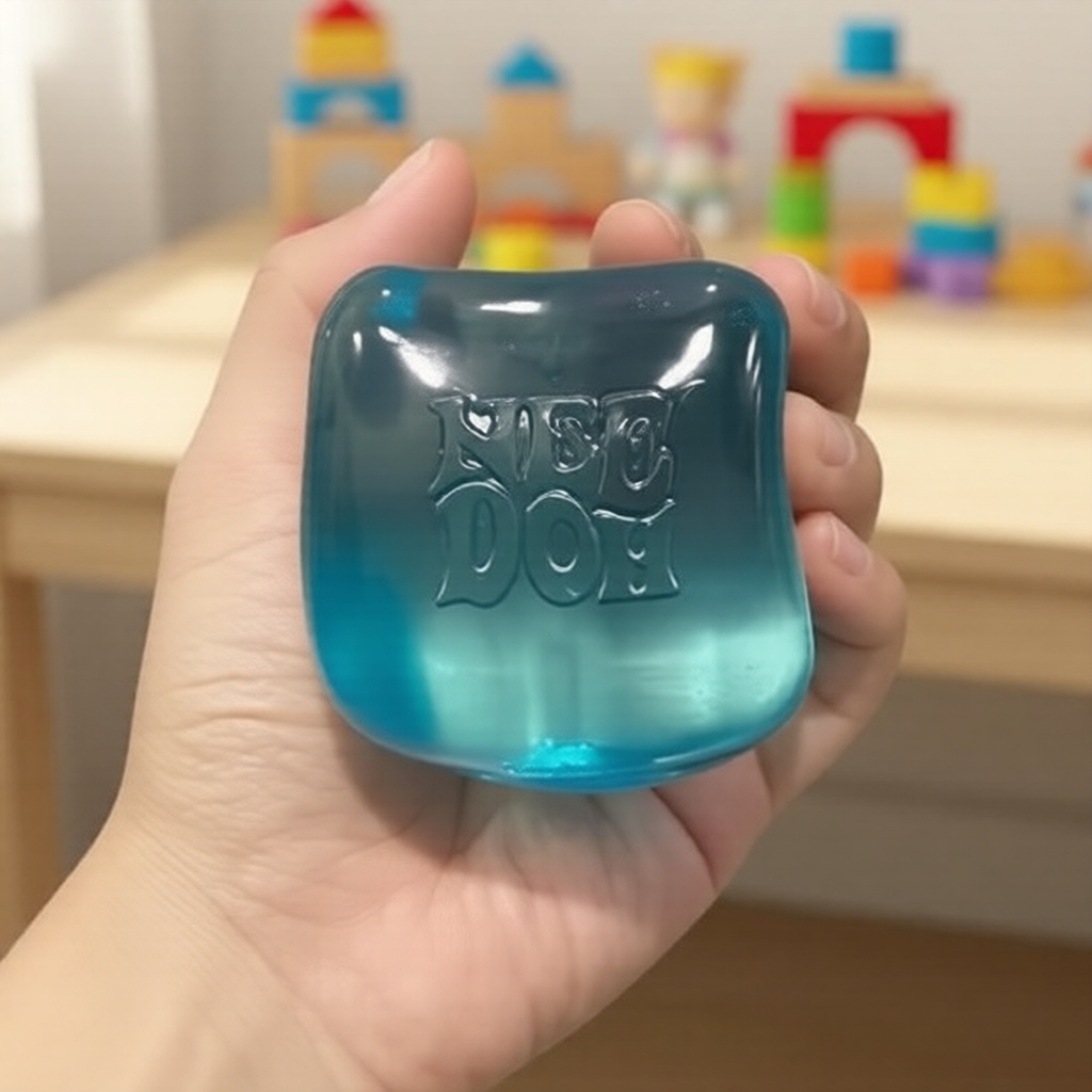 Needoh Nice Cube Gumdrop Squeeze Toy – Super Solid Squishy Fidget with ...