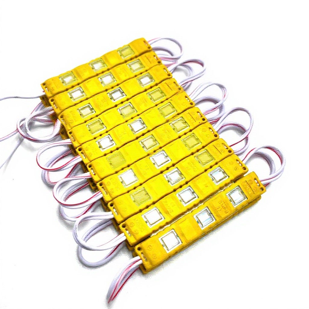 Knight 3-LED Square Waterproof Light Module for Motorcycle & Car – 1Pc ...