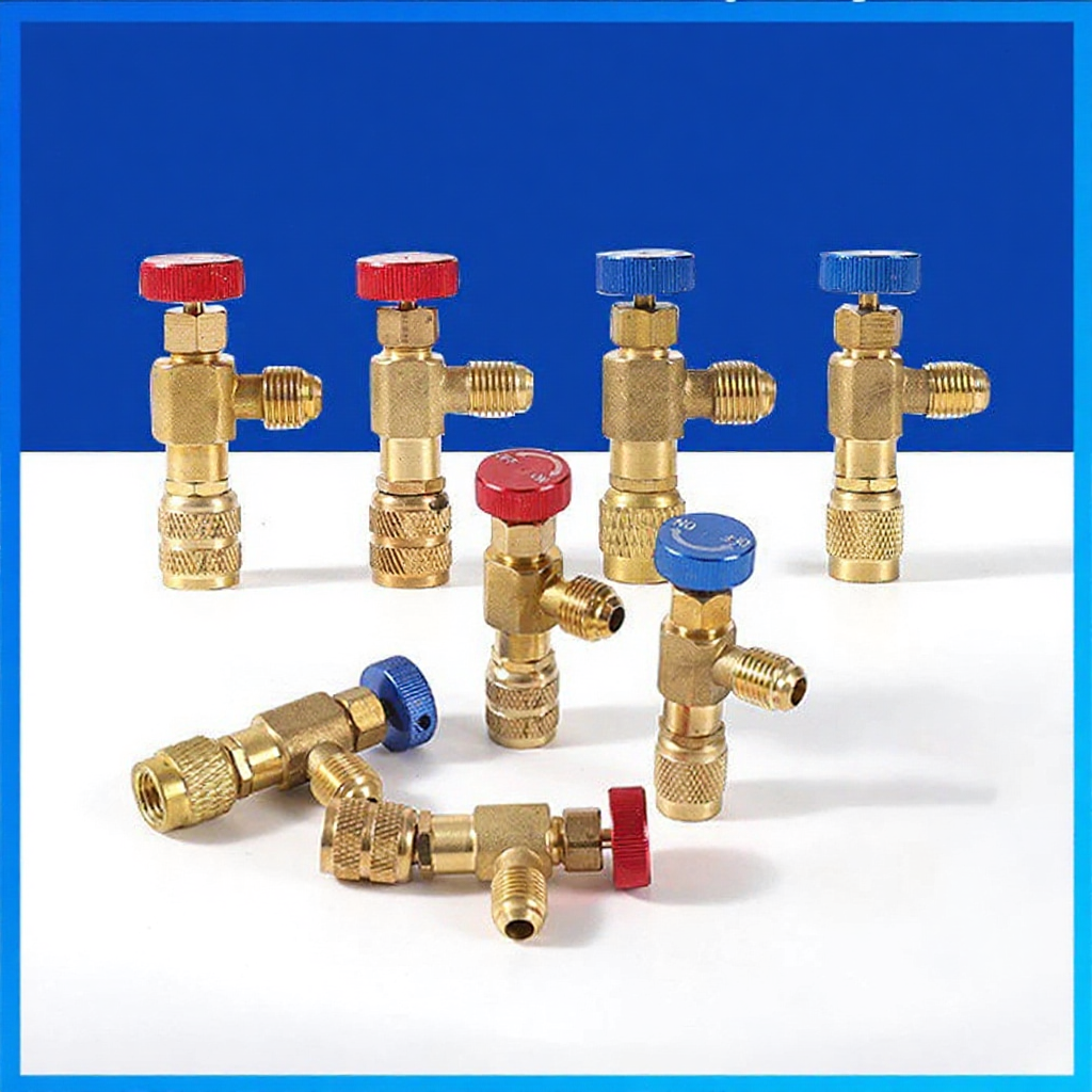 Safety Valve Adapter R410A R22 Refrigerant Charging Retention Control ...