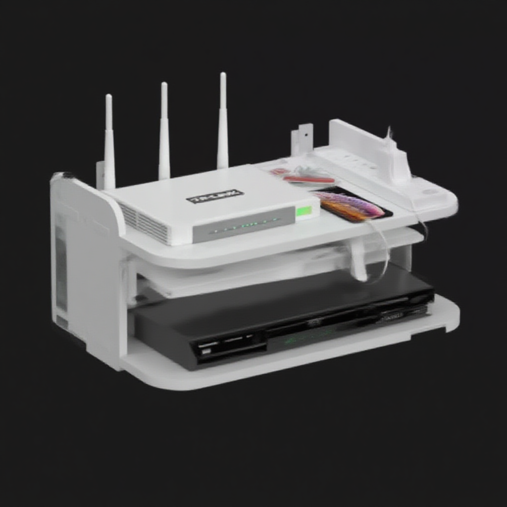 Wall-Mounted TV and Set-Top Box Rack | Shopee Philippines