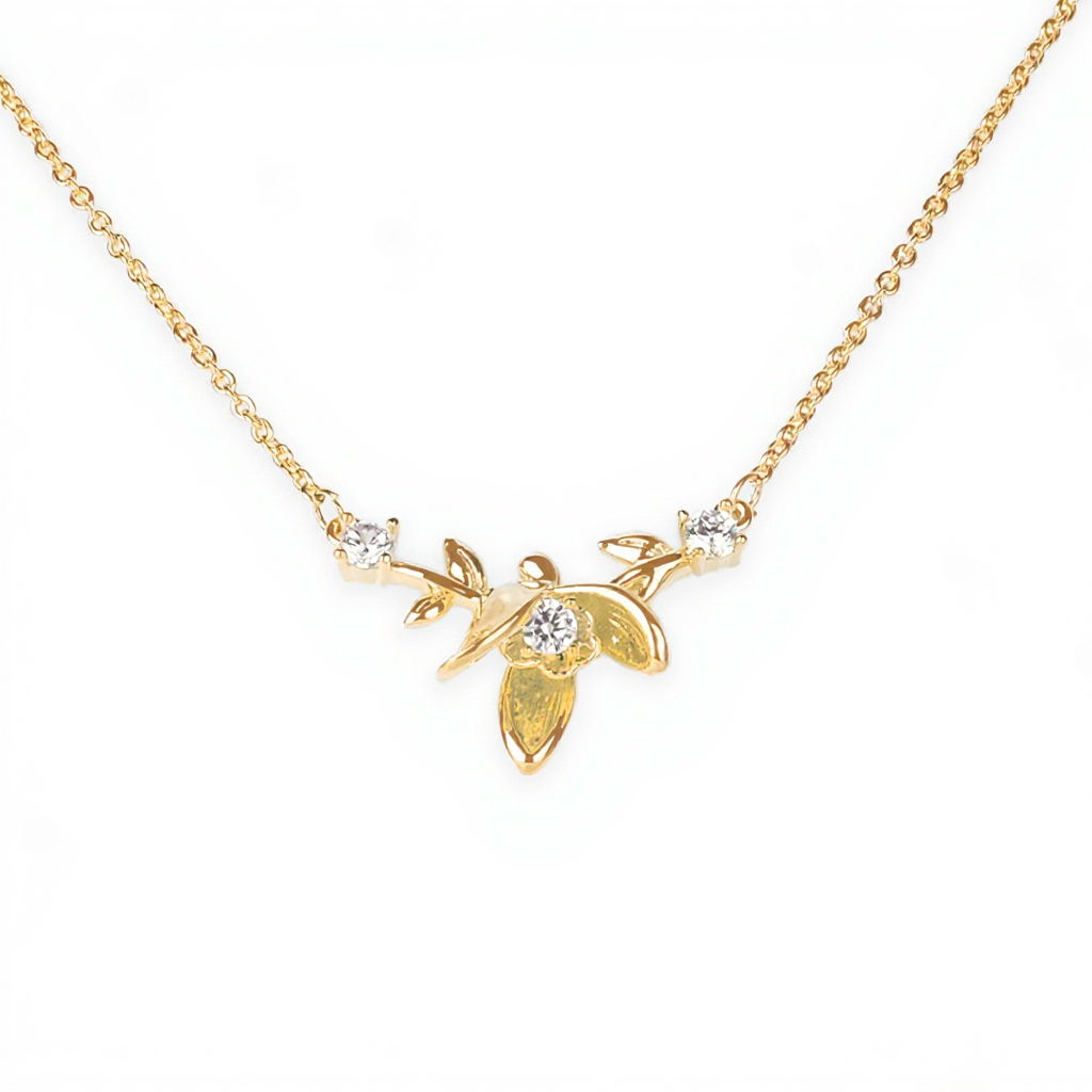 Mikana Birth Flower 18k Gold Plated Pendant Necklace Collection