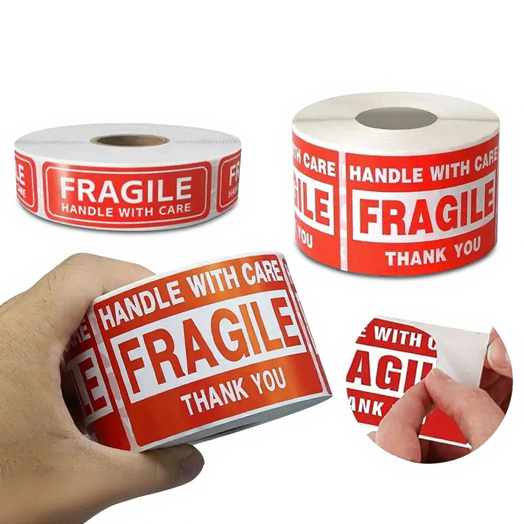 Fragile Stickers 500pcs/Roll 2 x 3 inches Handle with Care Packing ...