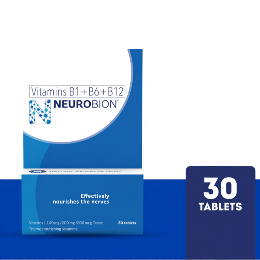 NEUROBION Vitamins B1 + B6 + B12 Tablet 100mg (contains 30 tablets ...
