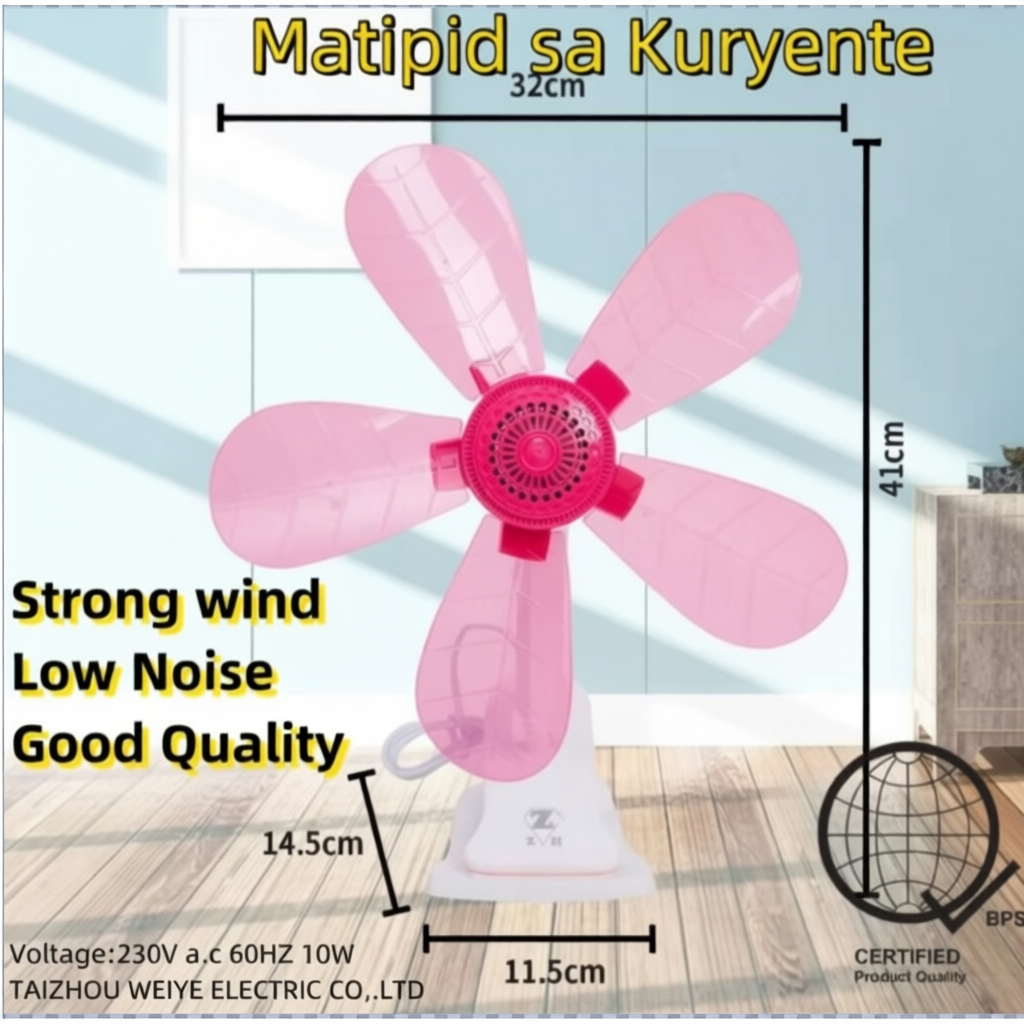 ZZH Table Clip Fan 4/5 Blades Mini Home Electricfan portable desk/table ...