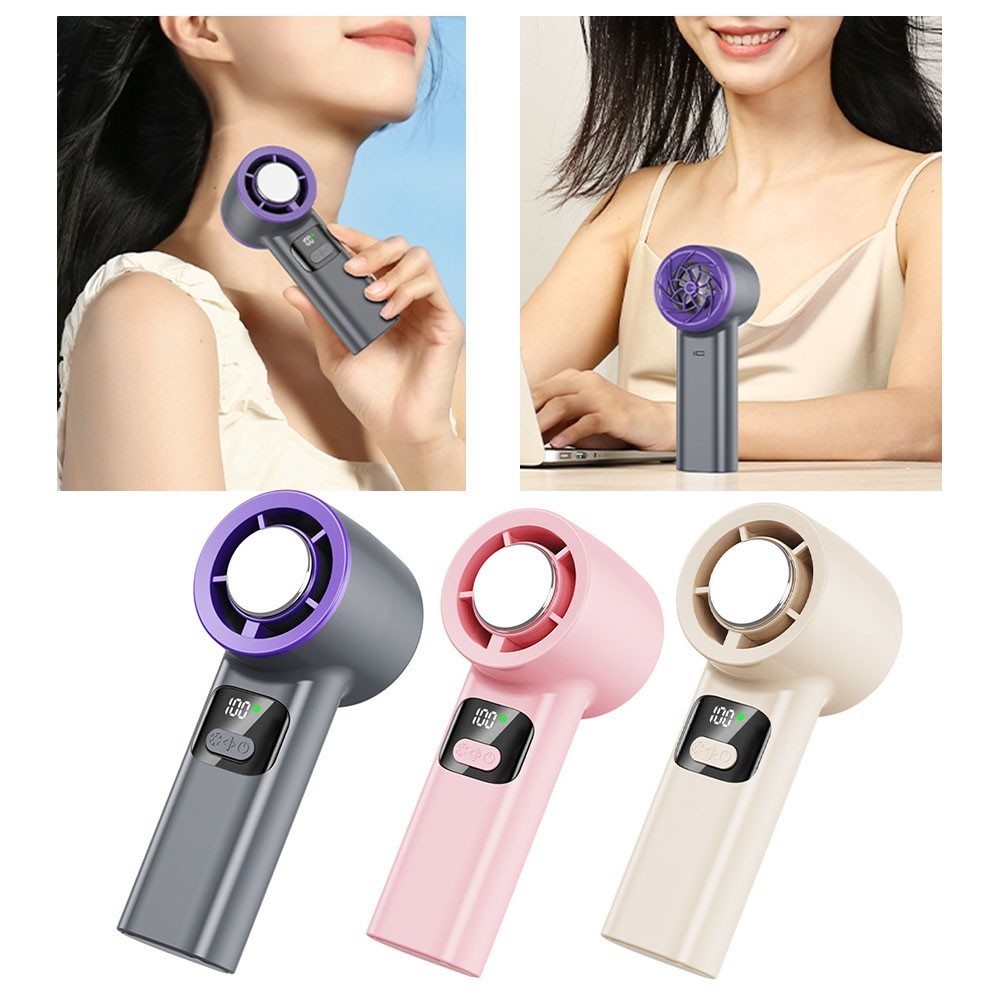Ready Stock Portable Handheld Turbo Fan 100 Levels Digital Display ...