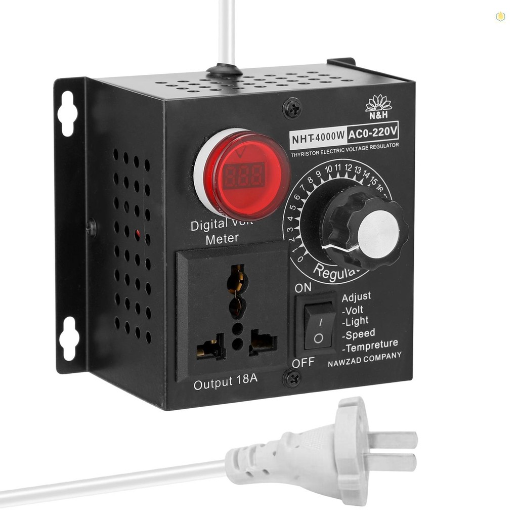 PH AC110V 4000W Compact Variable Voltage Controller Portable Speed ...