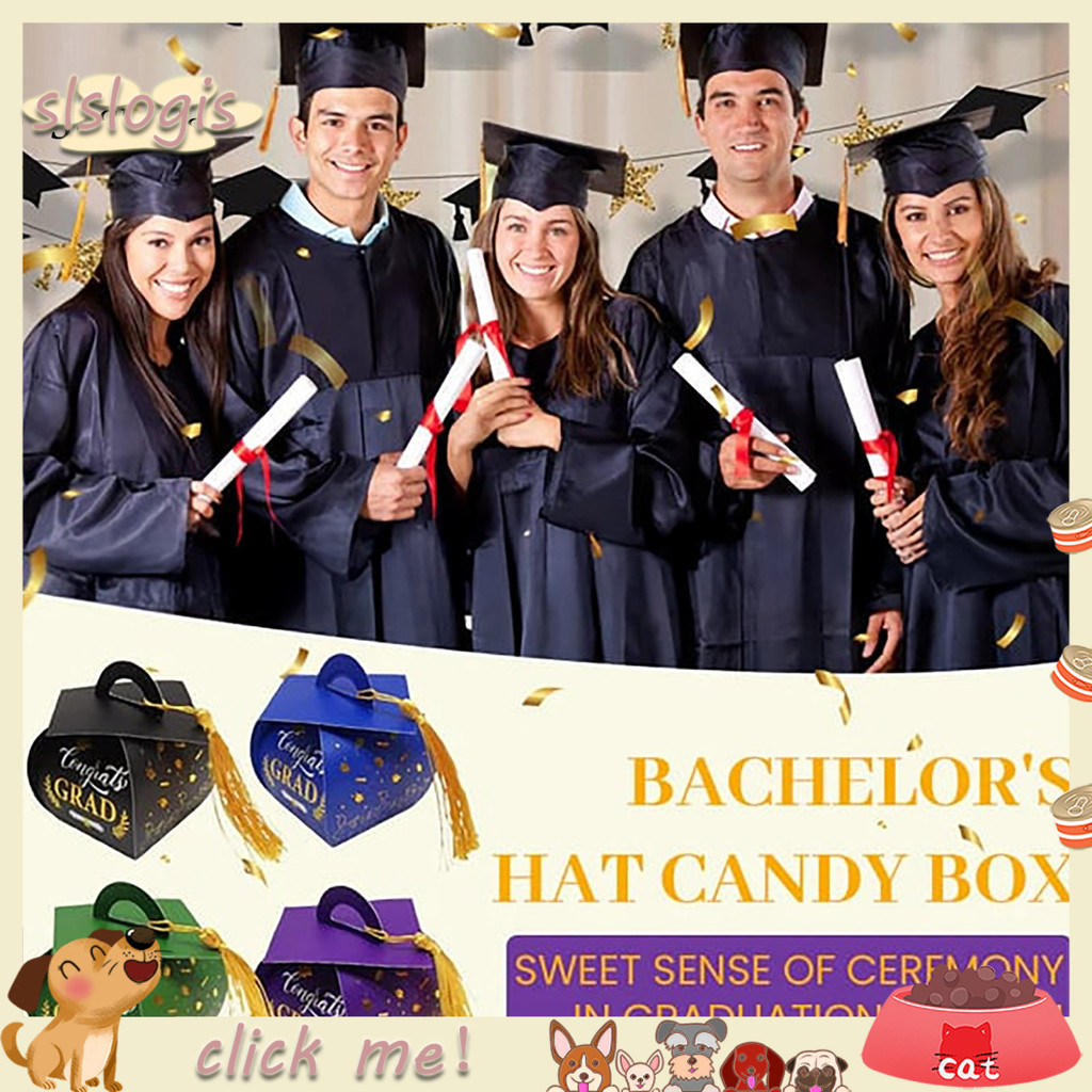 SGW Graduation Cap Gift Box Class of 2025 Grad Cap Candy Treat Box with ...