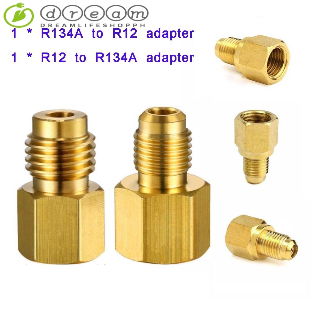 dreamlifeshop⚡2PCS R12 To R134a R134a To R12 Adapter Kit 1/4 Female ...