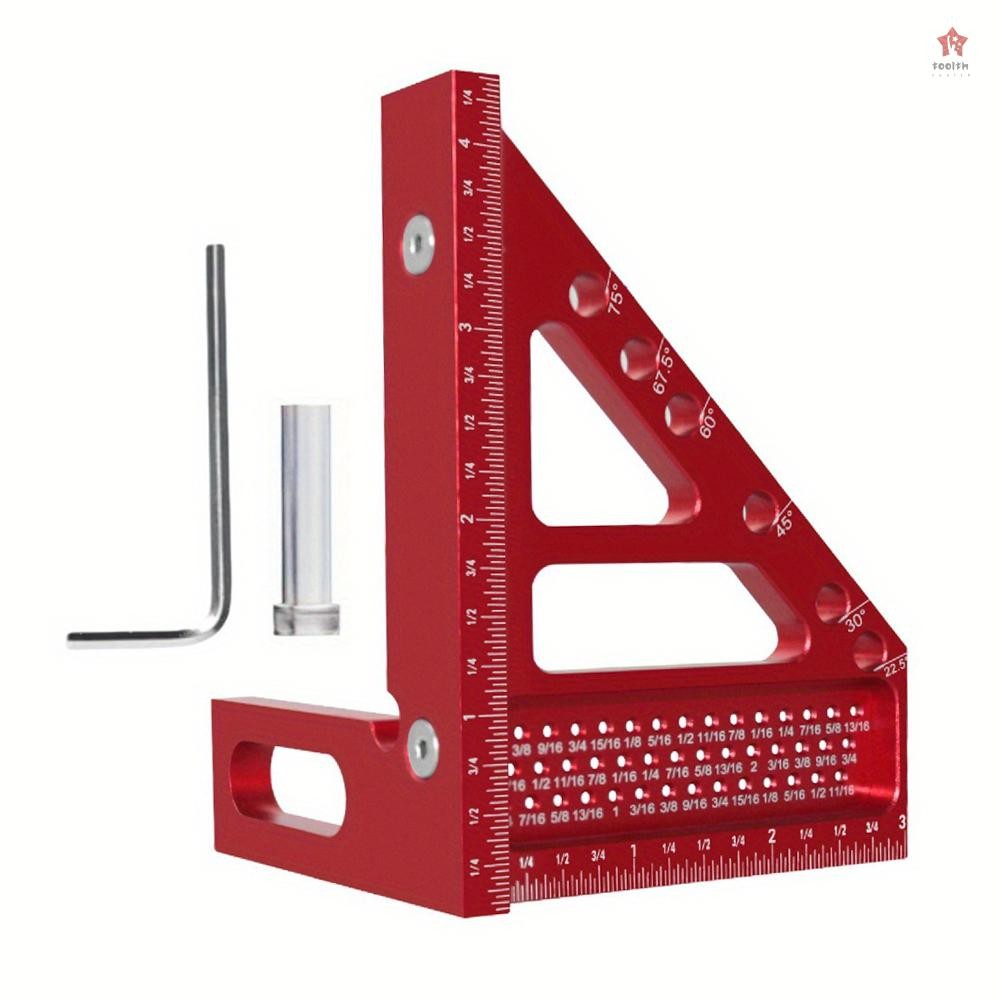 Aluminum Alloy Multi Angle Measuring Ruler Woodworking DIY Miter ...