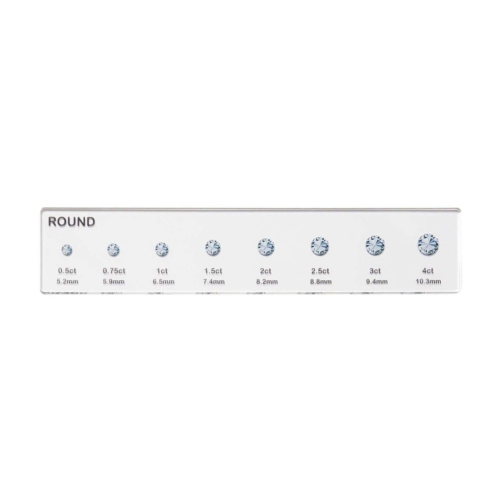 [DLph67] Diamond Siz Shape Compare Tool Portable Size Reference ...
