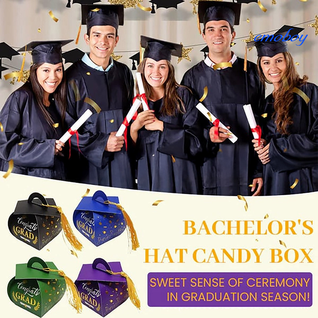 Emoboy 50 Pcs Graduation Cap Gift Box with Tassel Class of 2025 ...