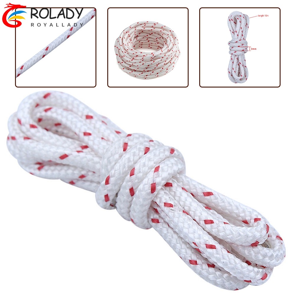 【ROLADY】10M Recoil Pull Starter Cord Rope 3mm For STIHL Poulan ECHO ...