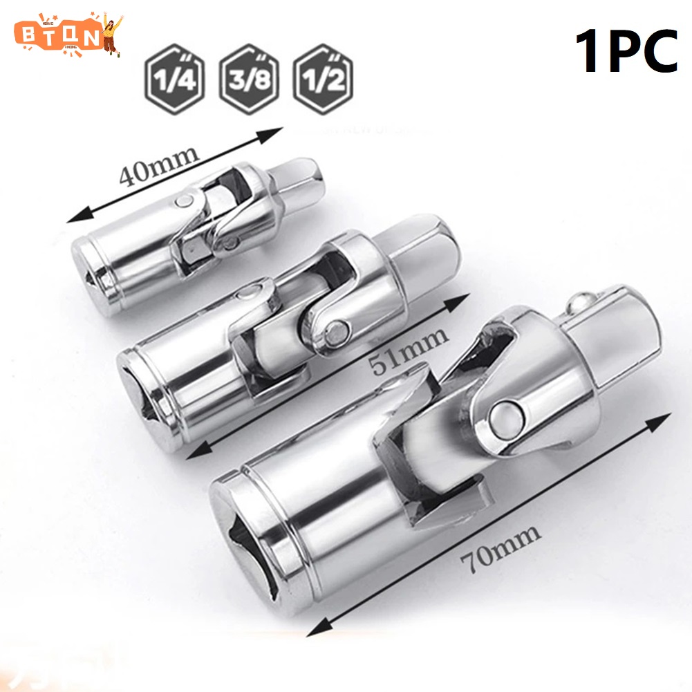 (BTQN!) 1/4 3/8 1/2 Joint Set Ratchet Extension Bar Socket Swivel ...