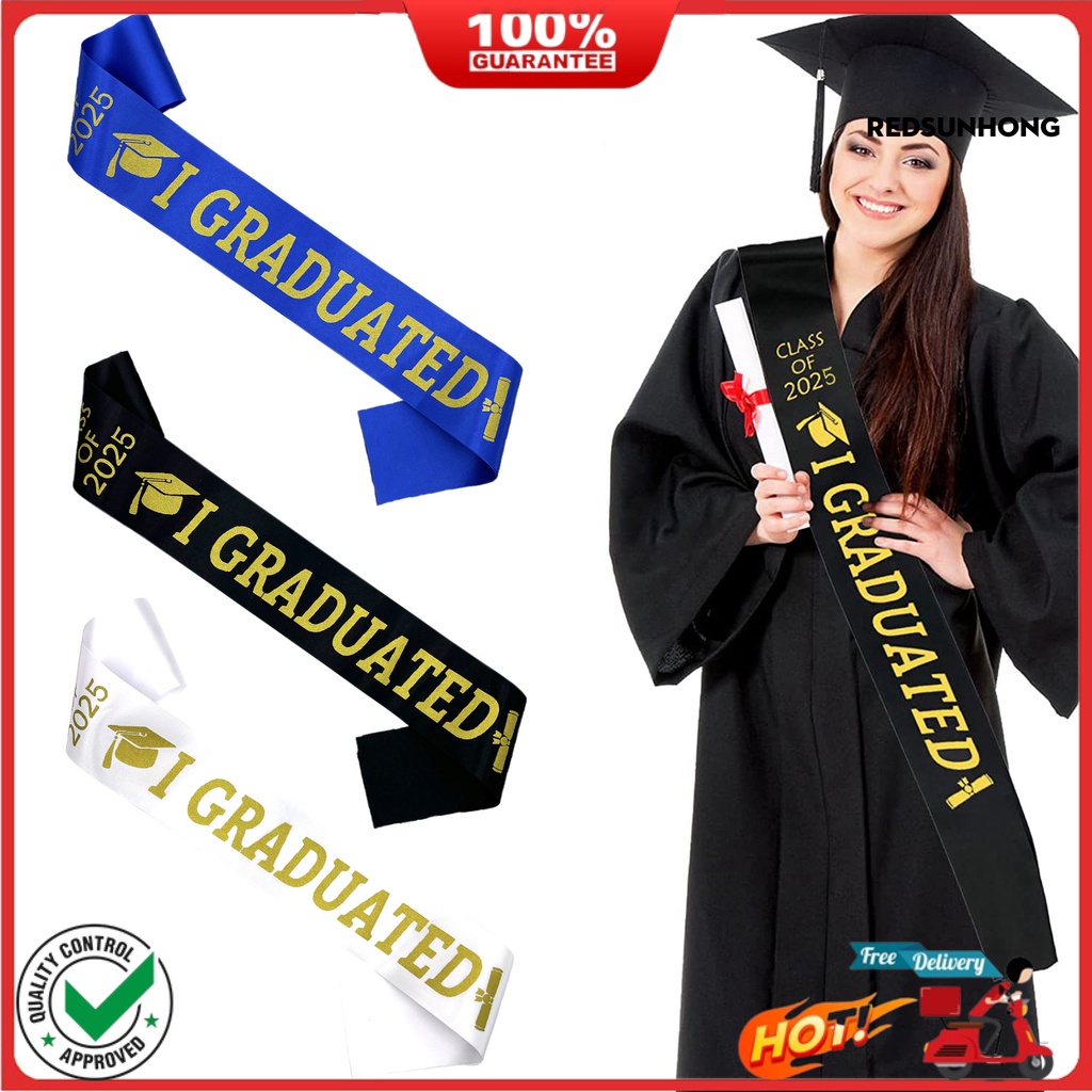 COD→ 2025 Graduation Stole Unisex Adults Graduation Satin Sash Ribbon ...
