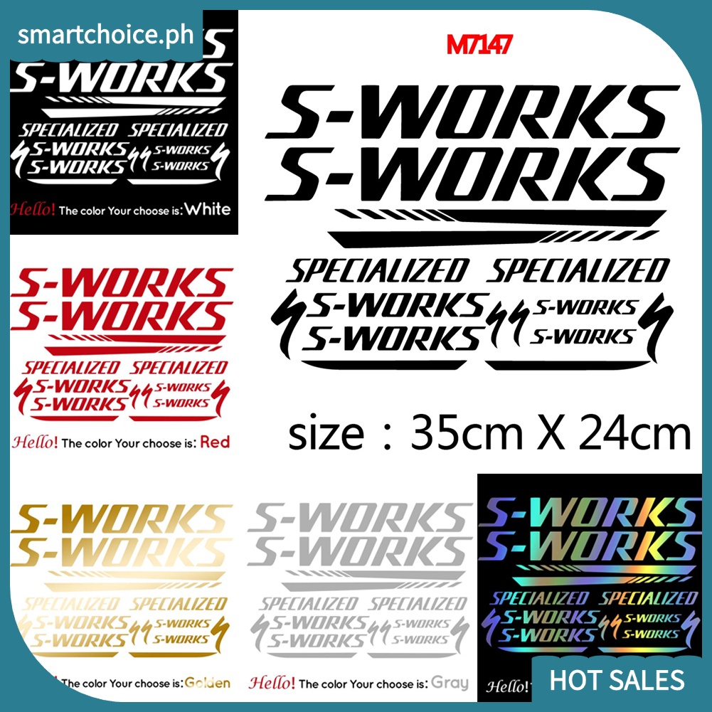 [SMT] SPECIALIZED S-WORKS Sticker Decal for Mountain Bike/Road Bike ...