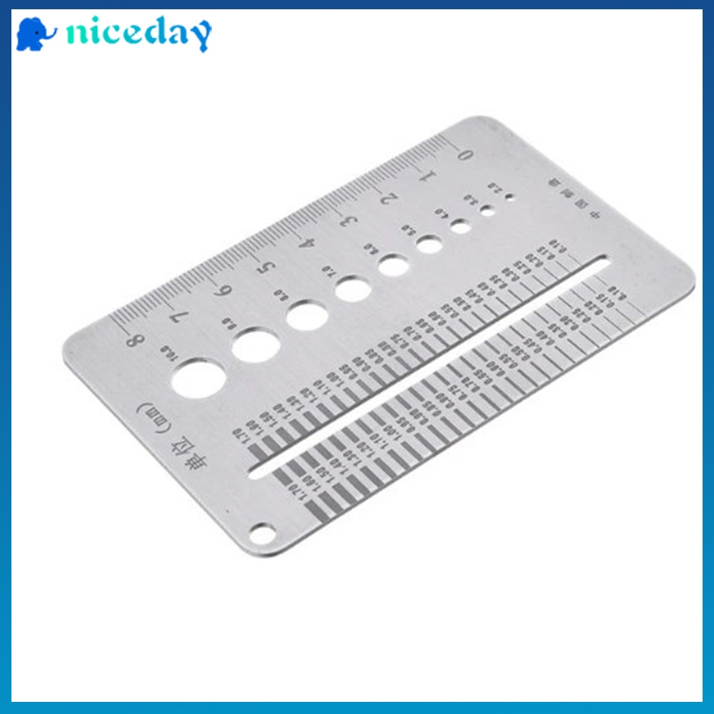 2-10mm Stainless Steel Bolt Screw Gauge Plate Screw Diameter Measuring ...