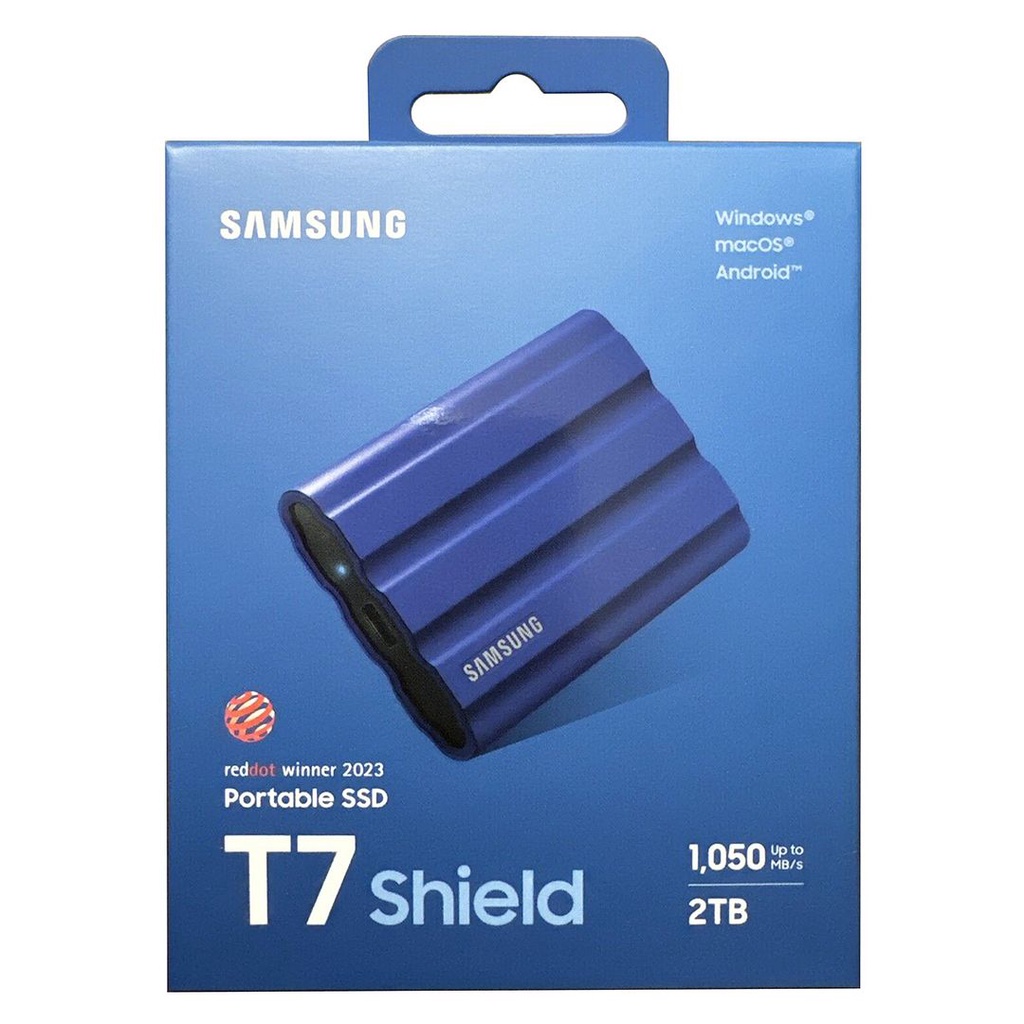 Samsung T7 Shield USB Portable SSD 2TB (Blue) | Shopee Philippines