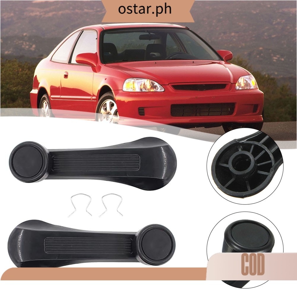 [COD] 2PCS Window Control Mechanism Crank Door Handles For Honda For