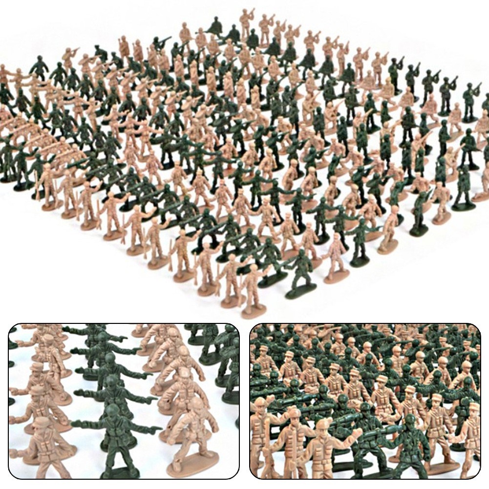 【NSRE Fast】100Pcs Toy Soldiers Model Sand Table Games People Figures ...