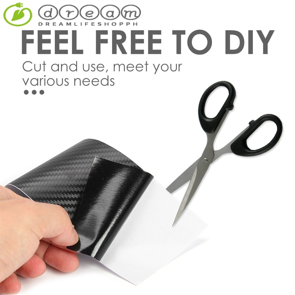 dreamlifeshop⚡Carbon Fiber Car Sticker Waterproof Door Sill Anti ...