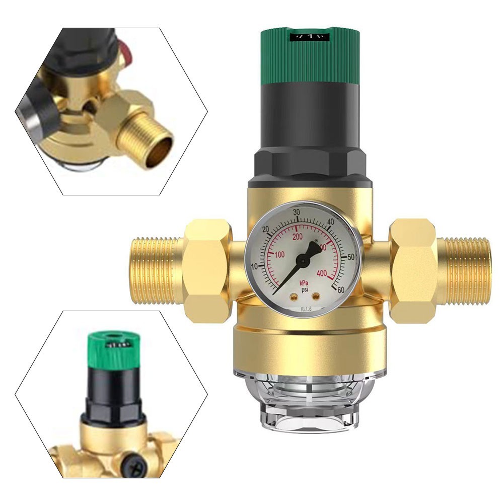 Pressure Reducer 3/4" With Filter Manometer Scale BRASS - View #6