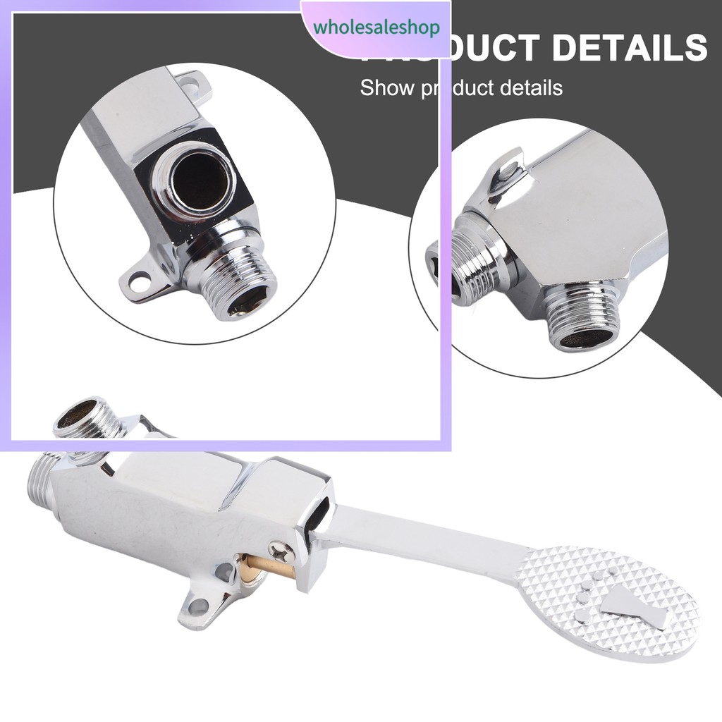 [WOES]Bathroom Sink Faucet Floor Foot Pedal Control Switch Copper ...