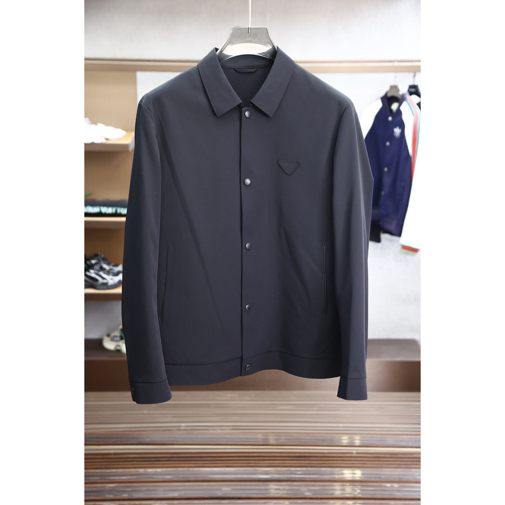 PR1894 Simple Business Black Triangle Badge Jacket Jacket | Shopee ...