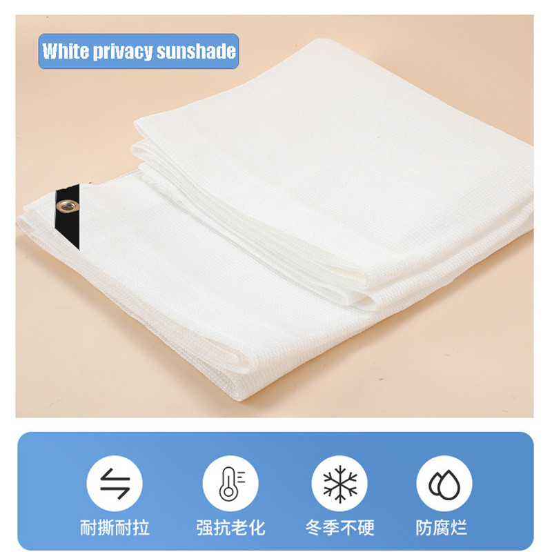 White Shade Privacy Fence - Net for Balcony, Garden & Yard | Shopee ...