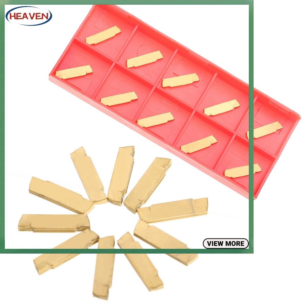 10Pcs MGMN200-G 2mm Larghezza Carburo Inserti Set Per MGEHR MGIVR Scanalatura Strumento - 11