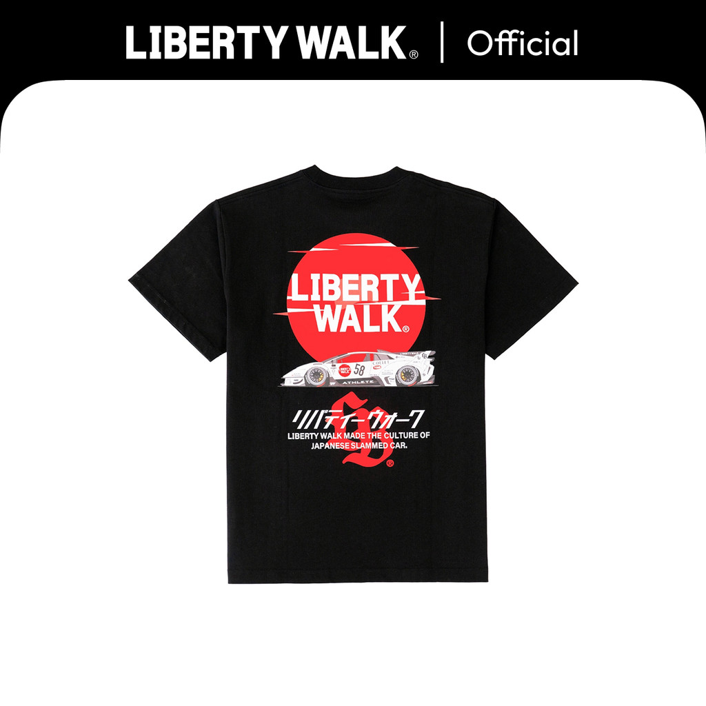 Liberty Walk Sunrise Logo Murcielago Tee Black LBWK | Shopee Philippines