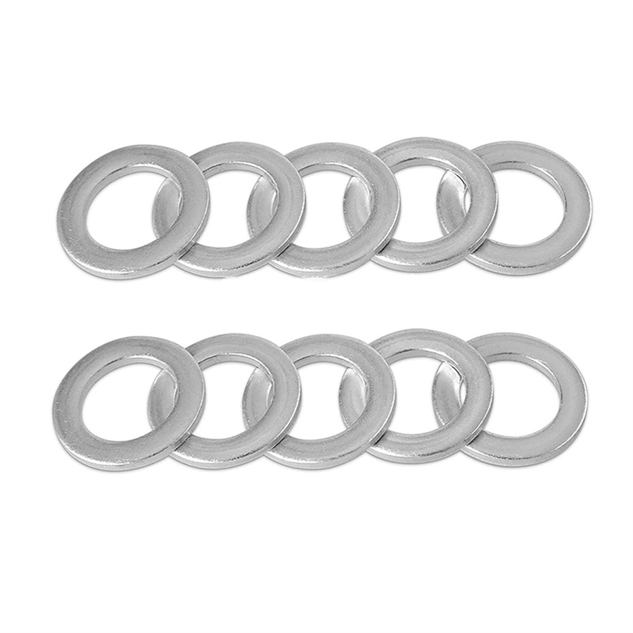 10 Pack 12mm Aluminum Drain Plug Washers For Honda/Acura - Replaces 94109-12000