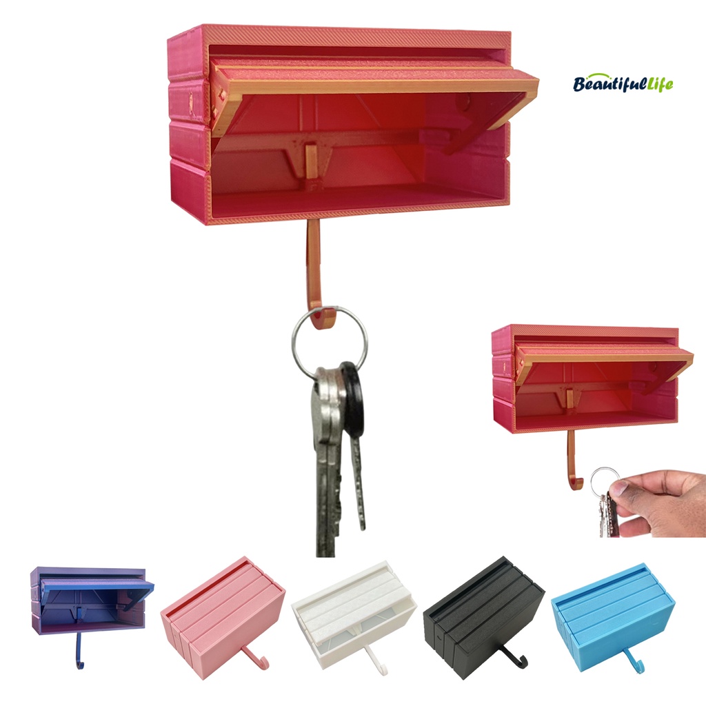 Beautifullife Wall Mount Key Holder Easy Installation Fun 3D Printed ...