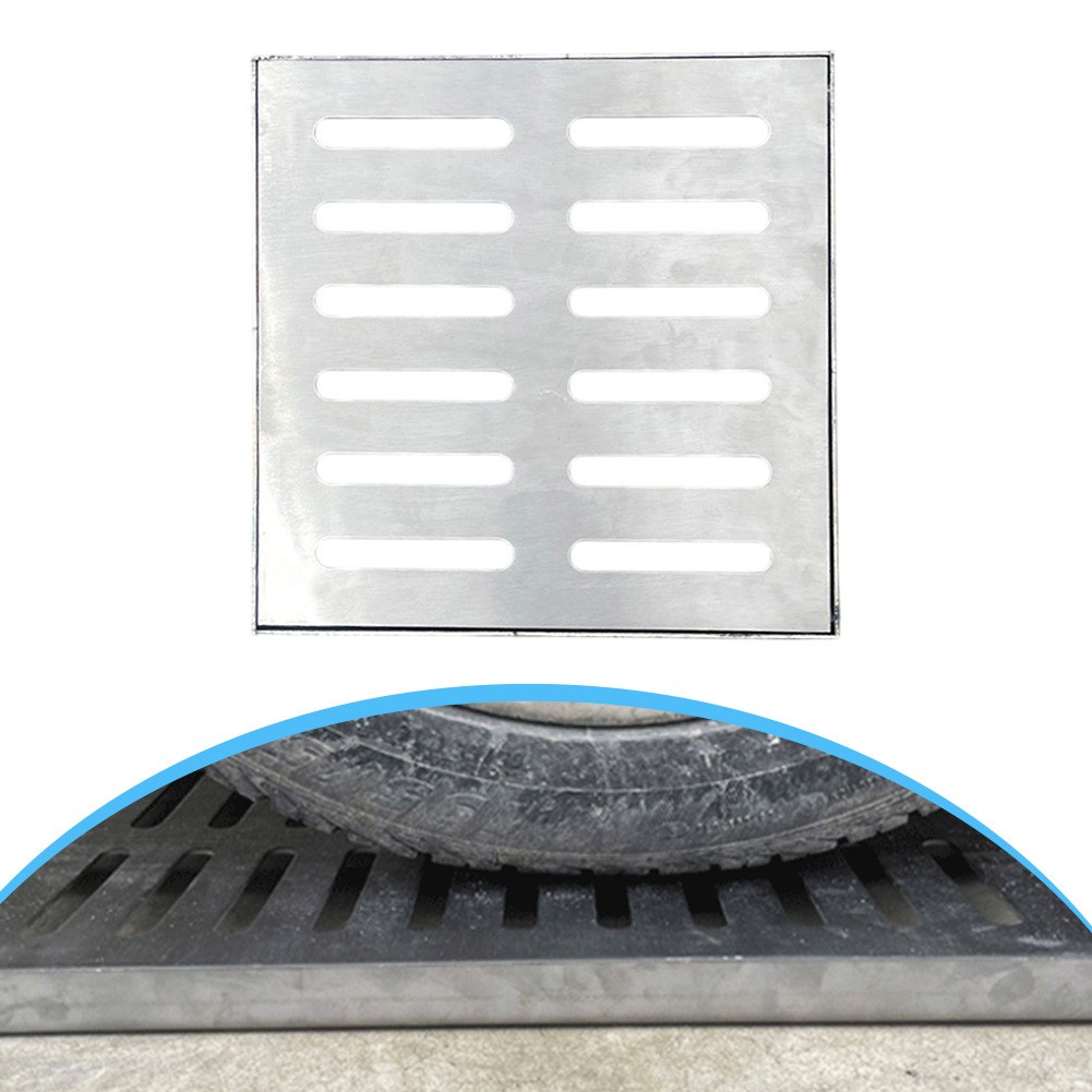304 stainless steel manhole cover drainage ditch cover decorative frame ...
