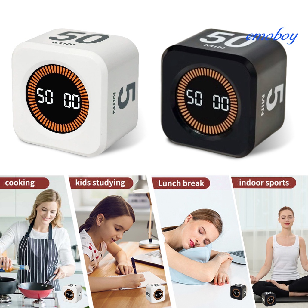 Emoboy Digital Cube Pomodoro Timer Visual Study Fitness Countdown ...