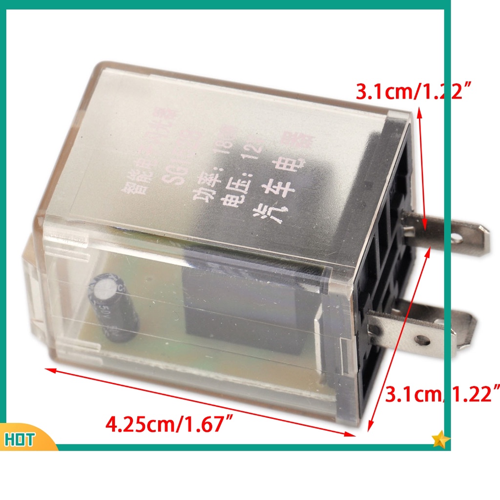 【WELV】 24V 3Pin LED Flasher Relay Unit For Car Turn Signal Indicator ...