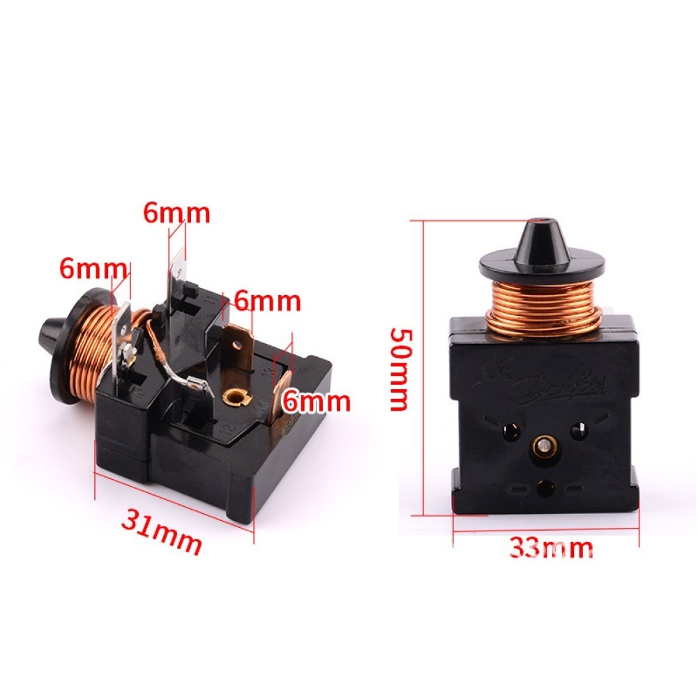 ️CTC Refrigerator Compressor Start Relay for 110V/220VRelay 4PIN 1/2HP ...