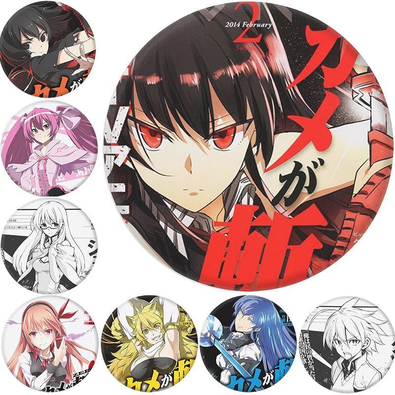 58mm Akame ga Kill! Pin – Anime-Style Art Dark Fantasy & Action Themes ...