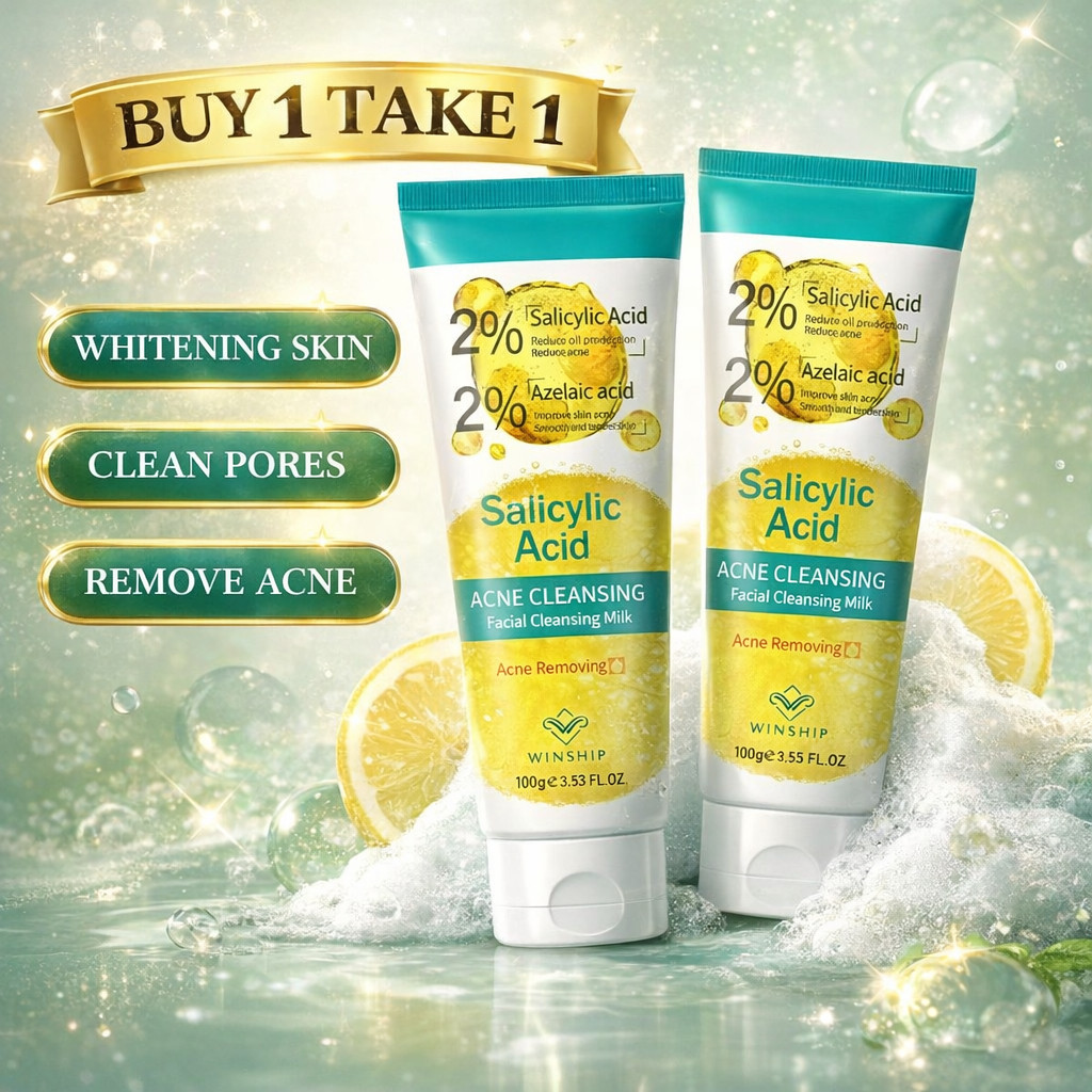 BUY 1 TAKE 1 Approval WINSHIP Salicylic Acid Facial Cleanser 100g ...