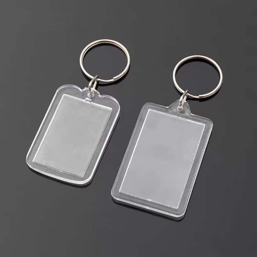 100% Original Amazing 1pc Acrylic Photo Frame Keychain Holder Photo ...
