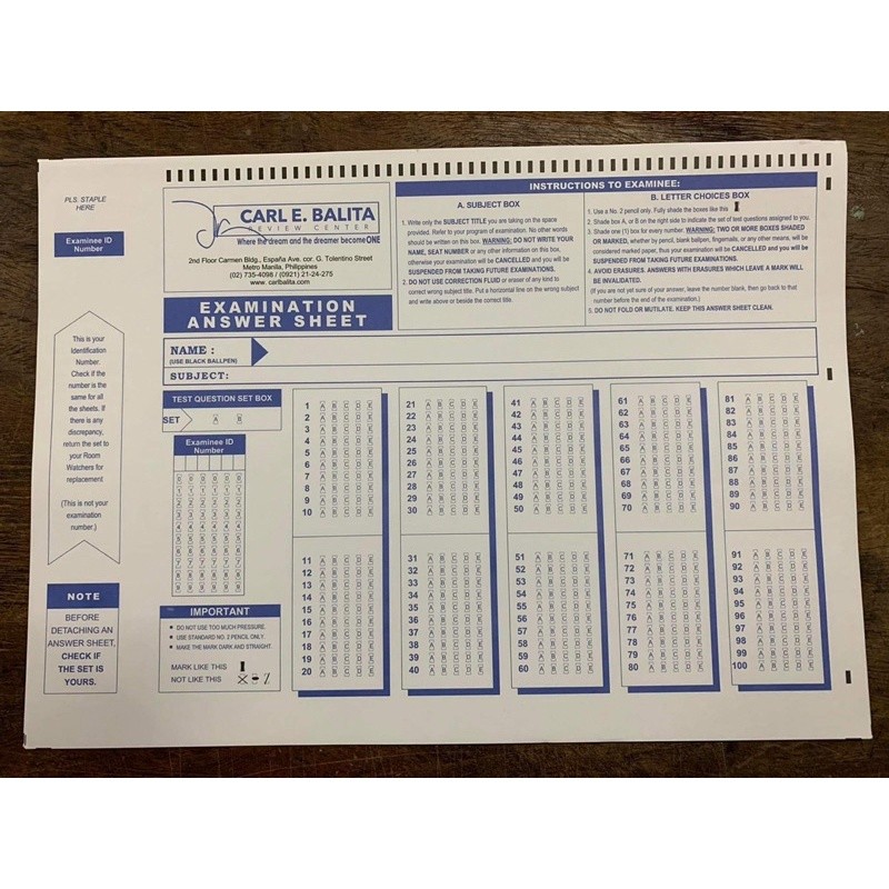 Shop scantron paper for Sale on Shopee Philippines