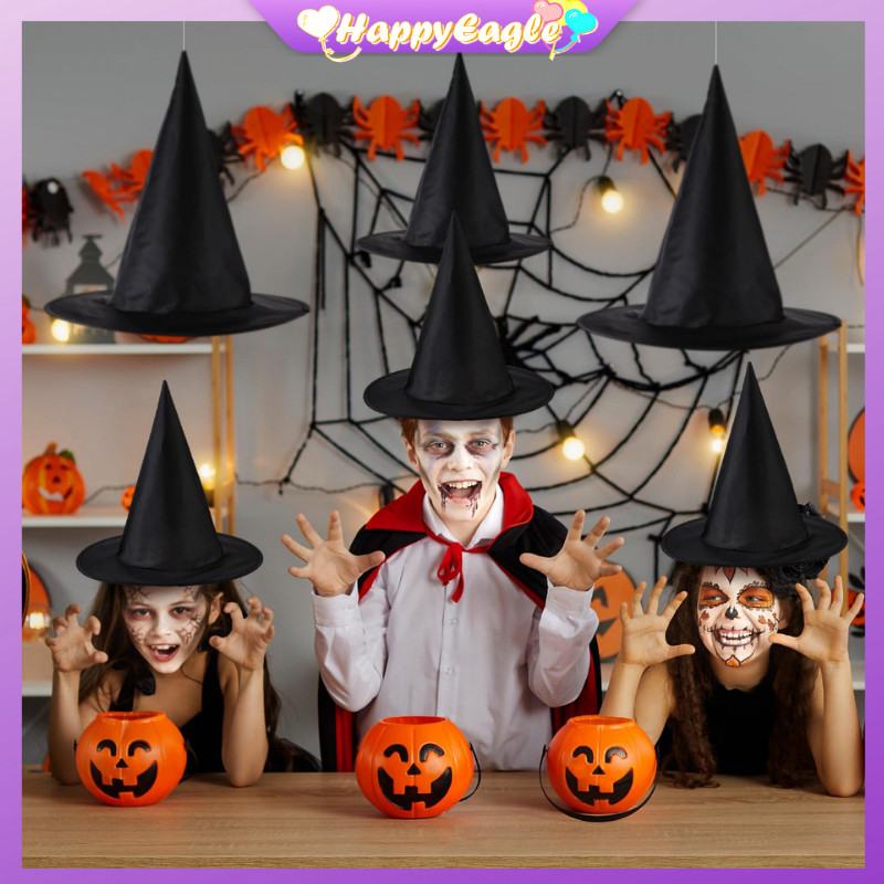 Halloween Hat Ghost Festival Party Decoration Props Witch Hat Magician ...