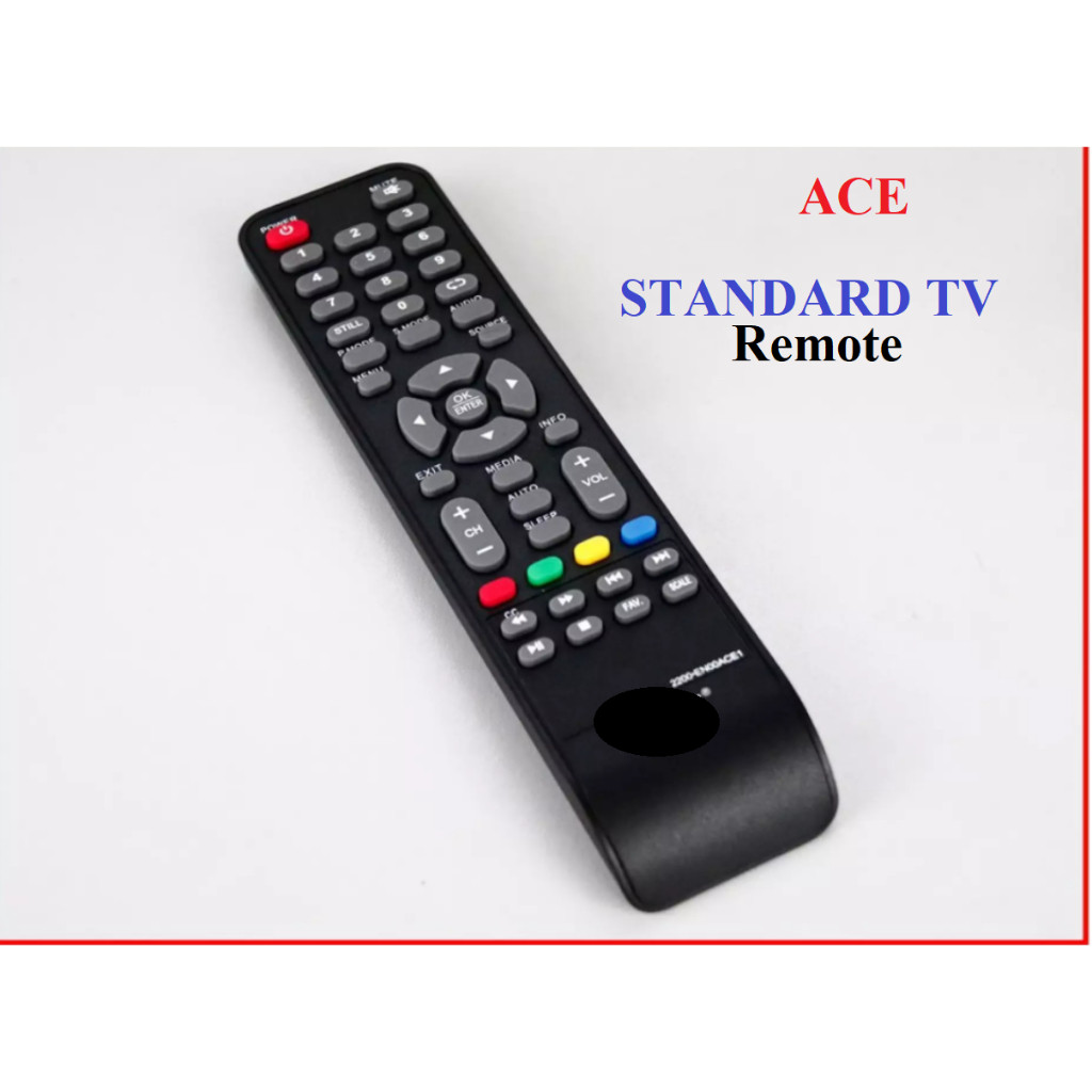 ACE Remote Standard TV Remote ACE LED TV Remote Control Replacement ...