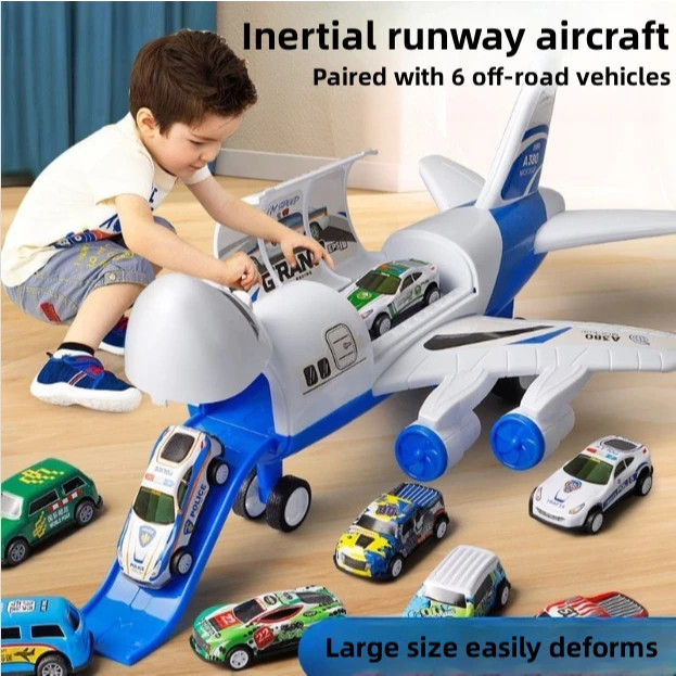 AIRPLANE TOY SUPER SPEED AIRLINE TOYS Multi-Functional Aircraft Inertia ...