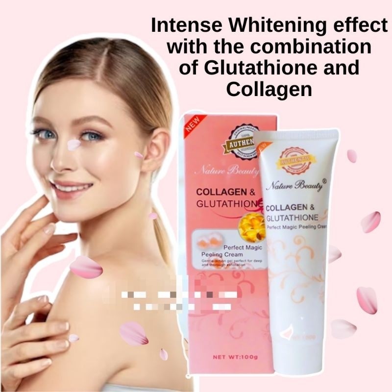collagen and glutathione peeling cream Nature Beauty perfect magic cream, Gently action gel perfect for deep and thorough exfoliation 100g C collagen glutathione perfect magicpeeling